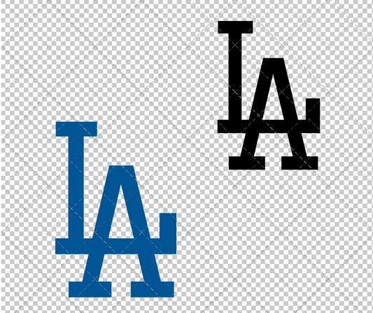 Los Angeles Dodgers Alternate 1972, Svg, Dxf, Eps, Png - SvgShopArt