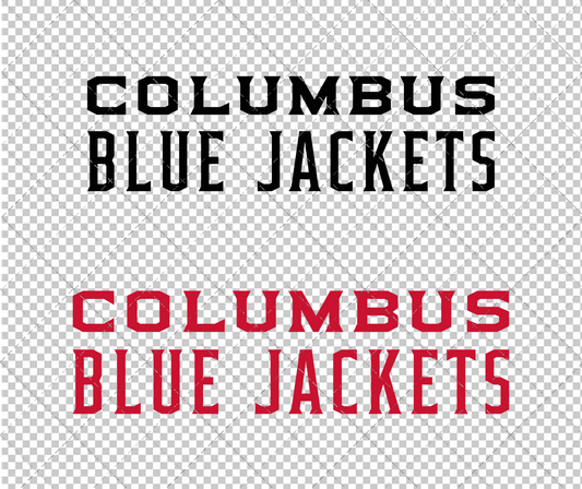 Columbus Blue Jackets Wordmark 2017 002, Svg, Dxf, Eps, Png - SvgShopArt