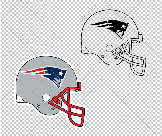 New England Patriots Helmet 2000, Svg, Dxf, Eps, Png - SvgShopArt