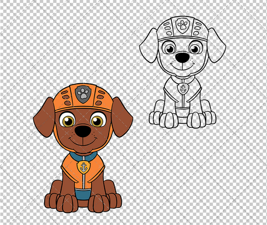 Zuma - Paw Patrol 003, Svg, Dxf, Eps, Png - SvgShopArt