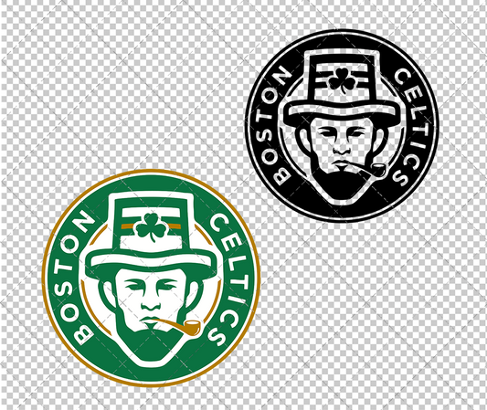 Boston Celtics Circle 1996 002, Svg, Dxf, Eps, Png - SvgShopArt