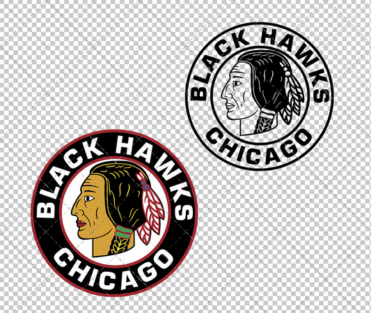 Chicago Blackhawks Alternate 1941, Svg, Dxf, Eps, Png - SvgShopArt