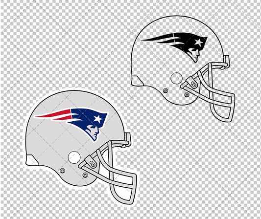 New England Patriots Helmet 1993, Svg, Dxf, Eps, Png - SvgShopArt