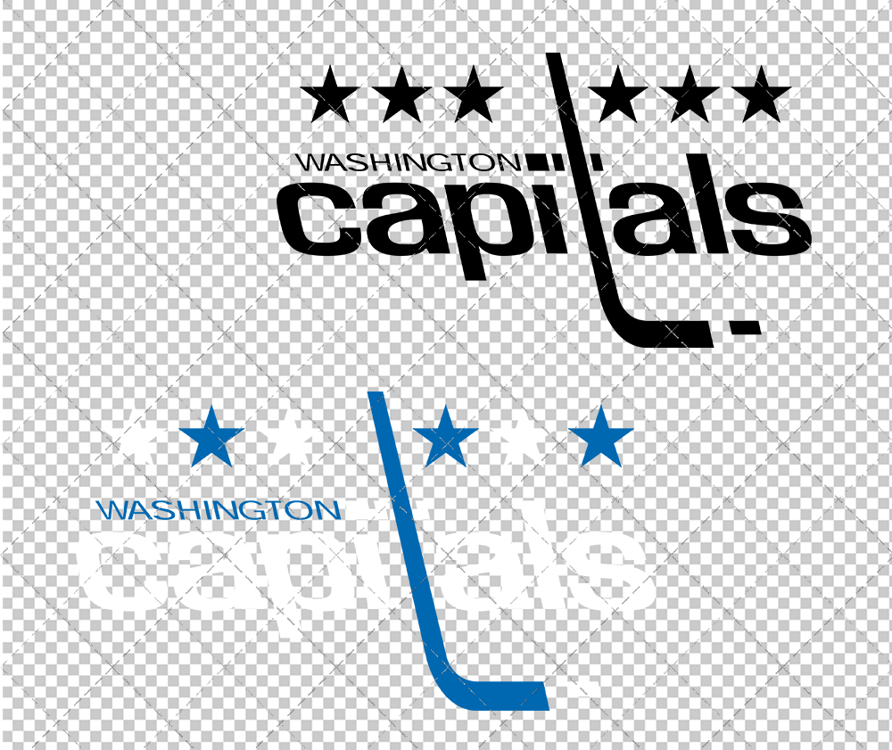 Washington Capitals Jersey 1985 003, Svg, Dxf, Eps, Png - SvgShopArt