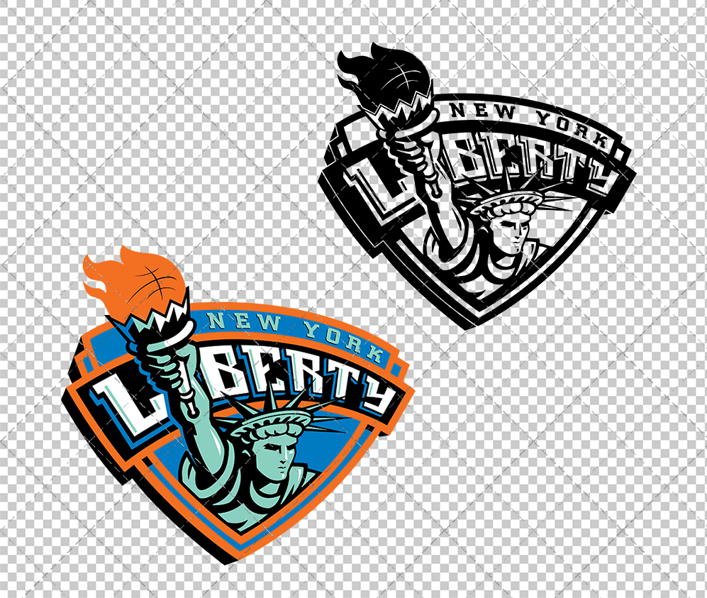 New York Liberty 1997, Svg, Dxf, Eps, Png - SvgShopArt