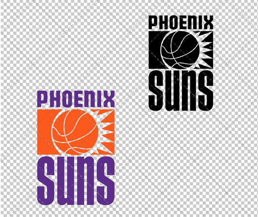 Phoenix Suns Secondary 1968, Svg, Dxf, Eps, Png - SvgShopArt