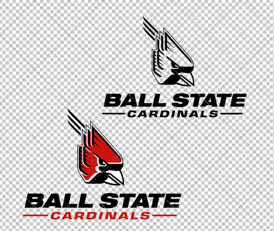 Ball State Cardinals Alternate 1990 005, Svg, Dxf, Eps, Png - SvgShopArt