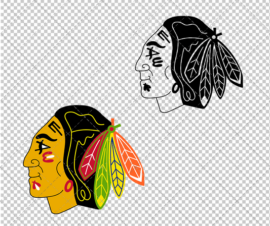 Chicago Blackhawks 1964, Svg, Dxf, Eps, Png - SvgShopArt