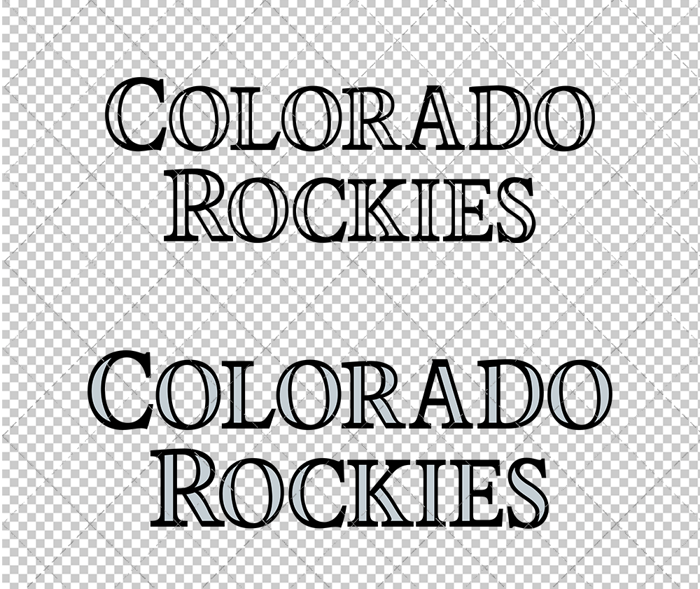 Colorado Rockies Wordmark 2017, Svg, Dxf, Eps, Png - SvgShopArt