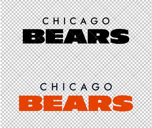 Chicago Bears Wordmark 2012 003, Svg, Dxf, Eps, Png - SvgShopArt