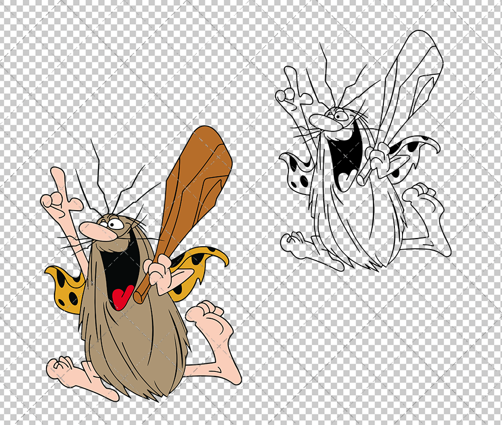 Captain Caveman, Svg, Dxf, Eps, Png - SvgShopArt