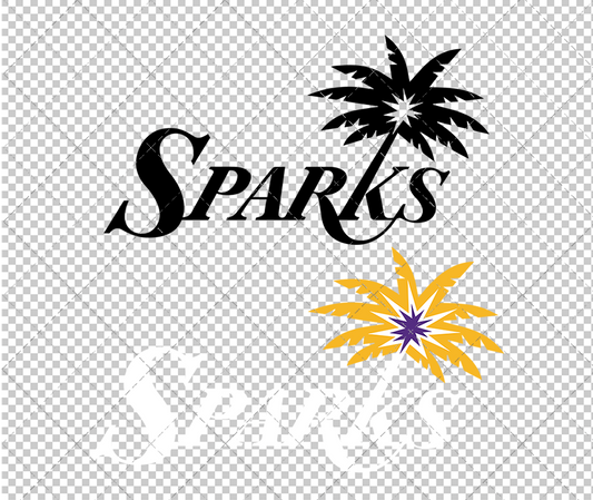 Los Angeles Sparks Alternate 2021 002, Svg, Dxf, Eps, Png - SvgShopArt