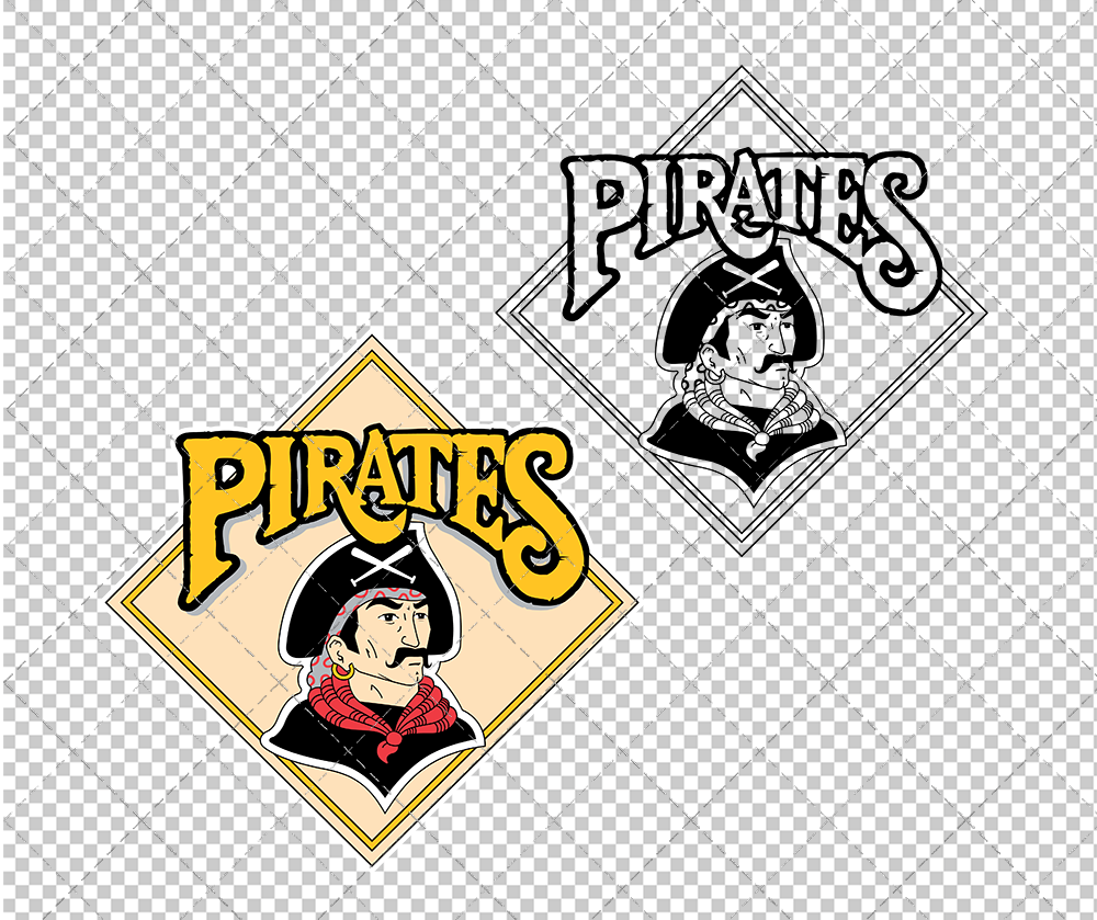 Pittsburgh Pirates 1987, Svg, Dxf, Eps, Png - SvgShopArt