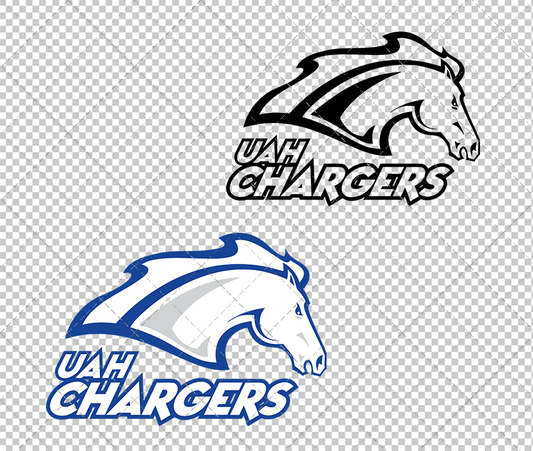 Alabama-Huntsville Chargers 2005, Svg, Dxf, Eps, Png - SvgShopArt