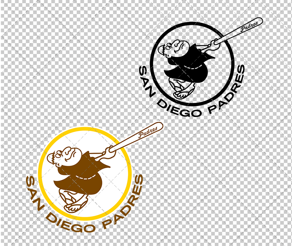 San Diego Padres 1969, Svg, Dxf, Eps, Png - SvgShopArt