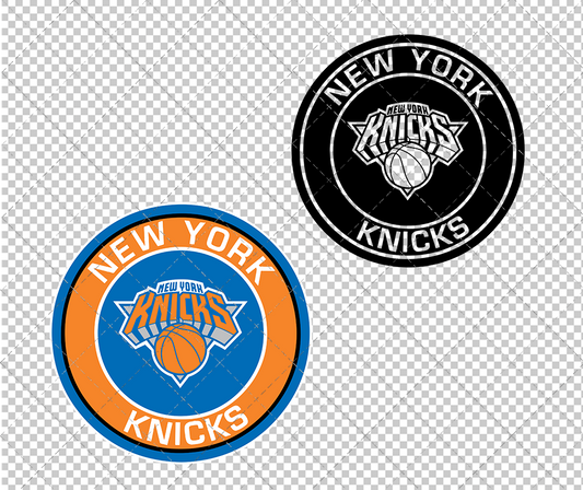 New York Knicks Circle 2011 002, Svg, Dxf, Eps, Png - SvgShopArt