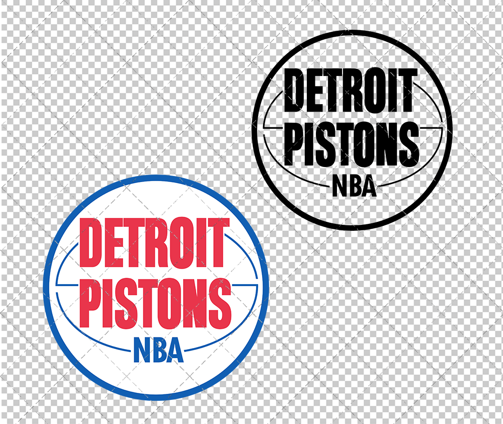 Detroit Pistons Secondary 1974, Svg, Dxf, Eps, Png - SvgShopArt