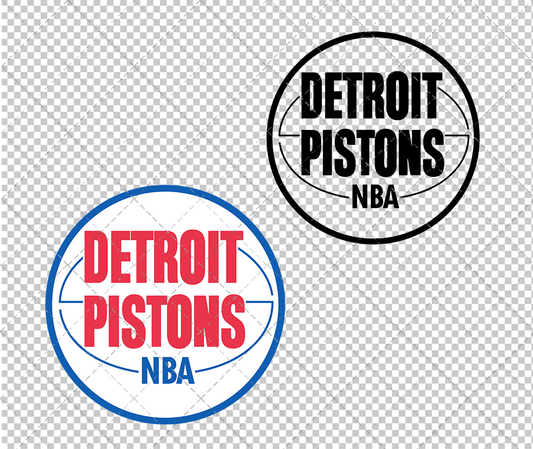 Detroit Pistons Secondary 1974, Svg, Dxf, Eps, Png - SvgShopArt