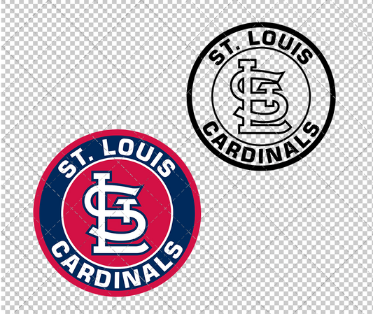 St. Louis Cardinals Circle 1999, Svg, Dxf, Eps, Png - SvgShopArt