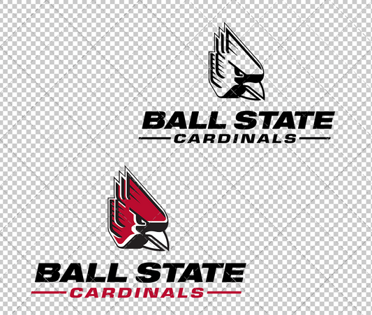 Ball State Cardinals Alternate 2015 003, Svg, Dxf, Eps, Png - SvgShopArt