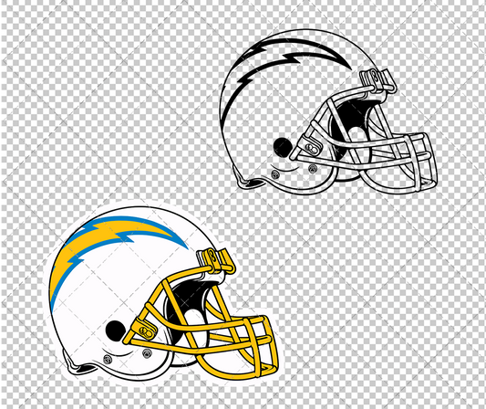 Los Angeles Chargers Helmet 2020 002, Svg, Dxf, Eps, Png - SvgShopArt