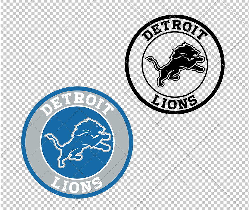 Detroit Lions Circle 2017, Svg, Dxf, Eps, Png - SvgShopArt