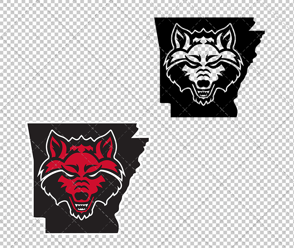 Arkansas State Red Wolves Misc 2017, Svg, Dxf, Eps, Png - SvgShopArt