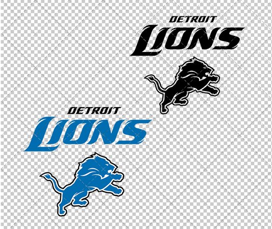 Detroit Lions Alternate 2009, Svg, Dxf, Eps, Png - SvgShopArt