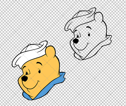 Winnie The Pooh 005, Svg, Dxf, Eps, Png - SvgShopArt