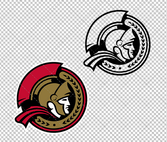 Ottawa Senators Alternate 2007, Svg, Dxf, Eps, Png - SvgShopArt