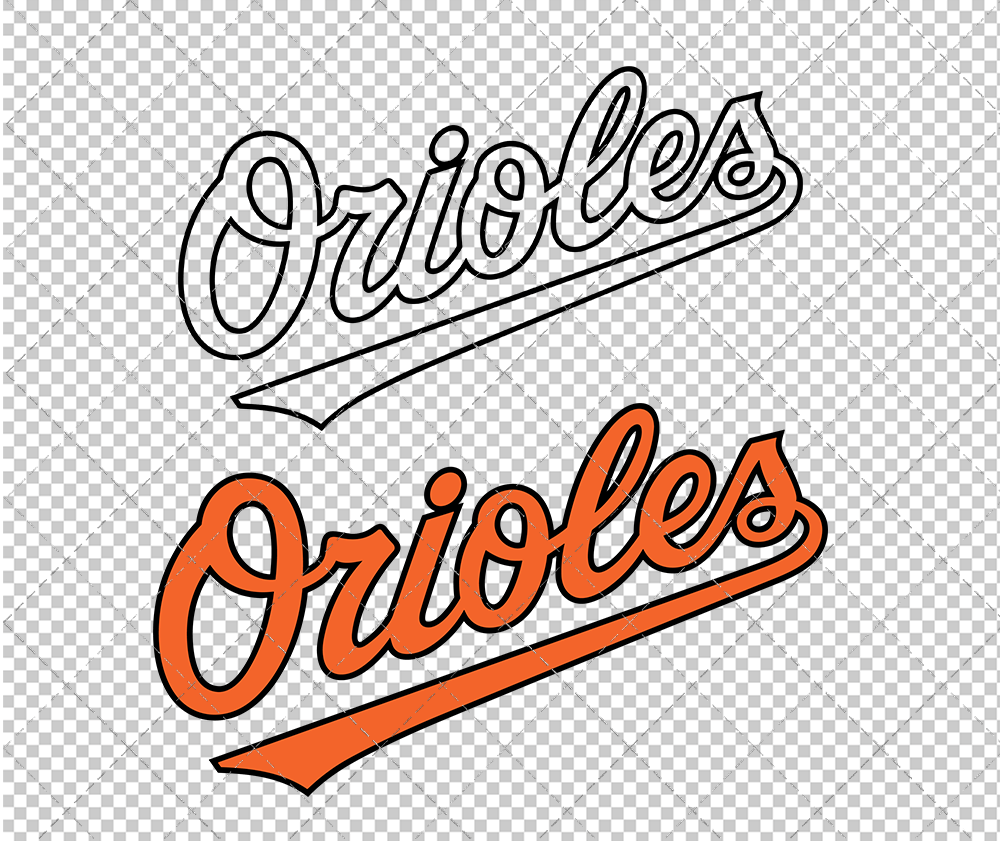 Baltimore Orioles Jersey 2000, Svg, Dxf, Eps, Png - SvgShopArt