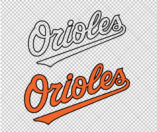 Baltimore Orioles Jersey 2000, Svg, Dxf, Eps, Png - SvgShopArt