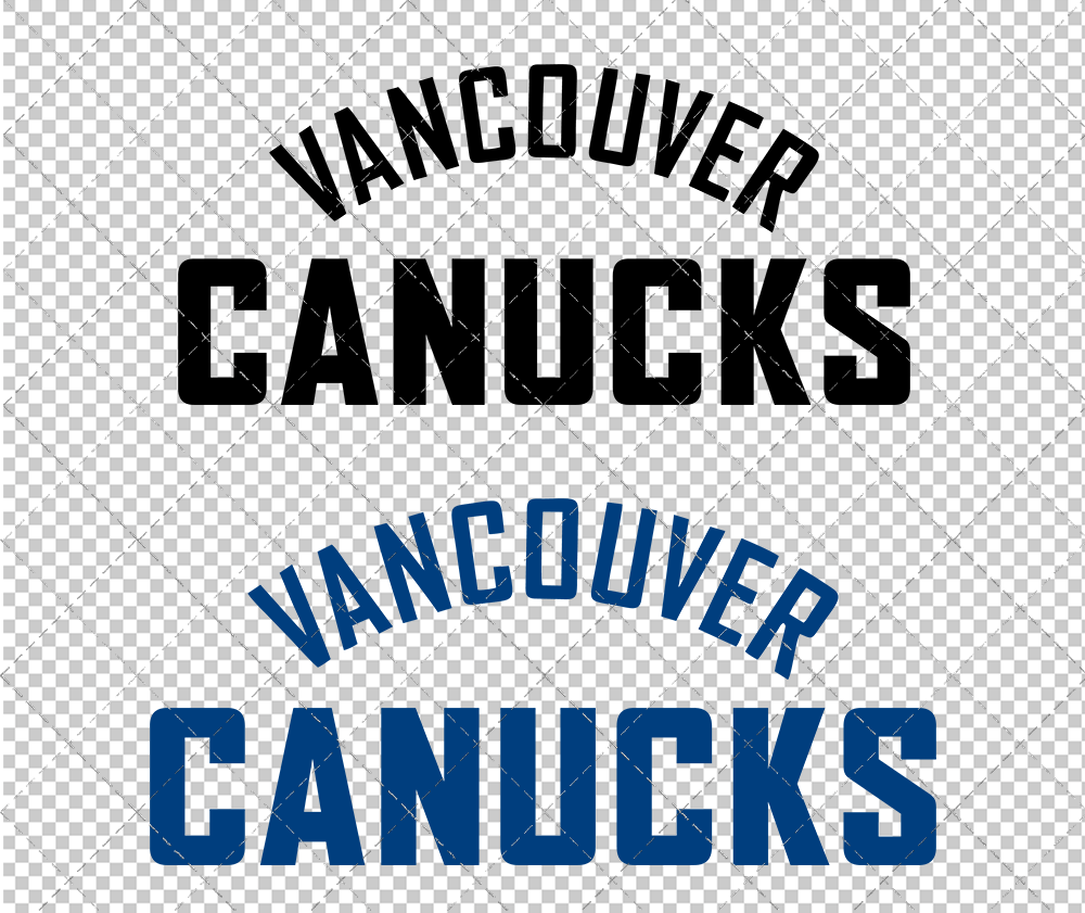 Vancouver Canucks Wordmark 2007 004, Svg, Dxf, Eps, Png - SvgShopArt