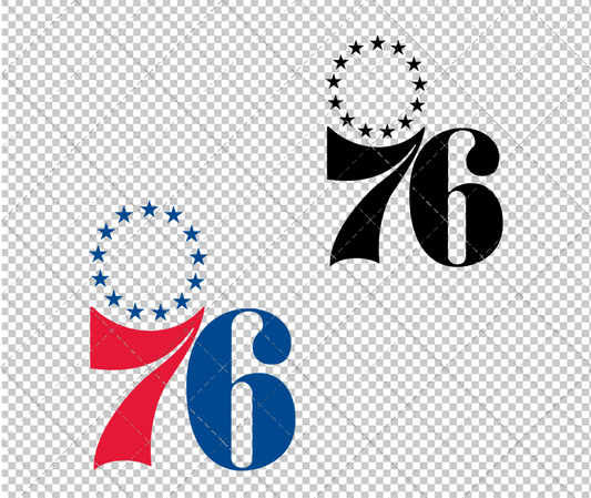 Philadelphia 76ers 1963, Svg, Dxf, Eps, Png - SvgShopArt