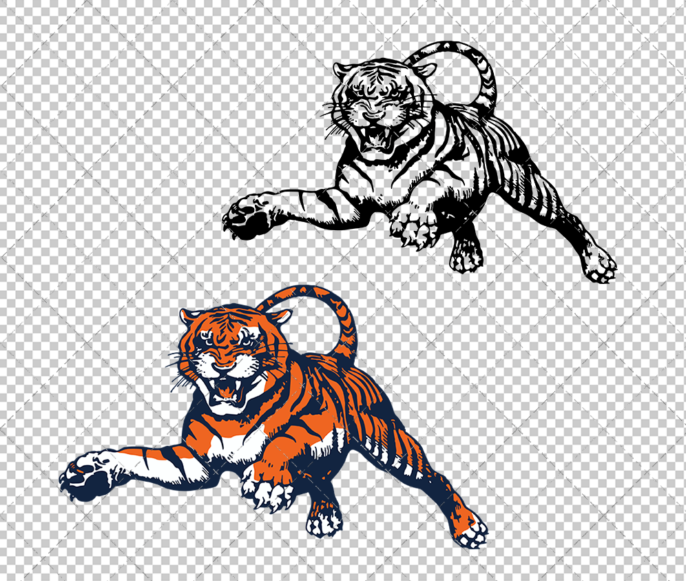 Auburn Tigers Alternate 1983, Svg, Dxf, Eps, Png - SvgShopArt