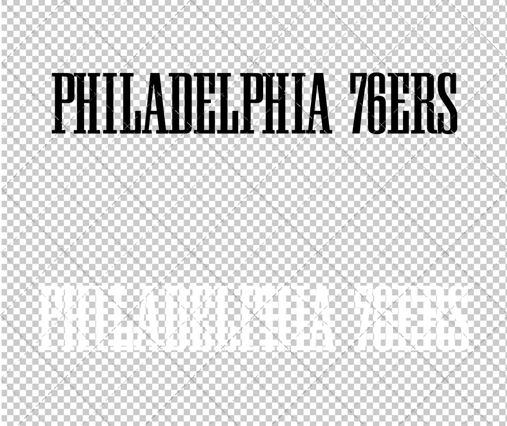 Philadelphia 76ers Wordmark 1997, Svg, Dxf, Eps, Png - SvgShopArt