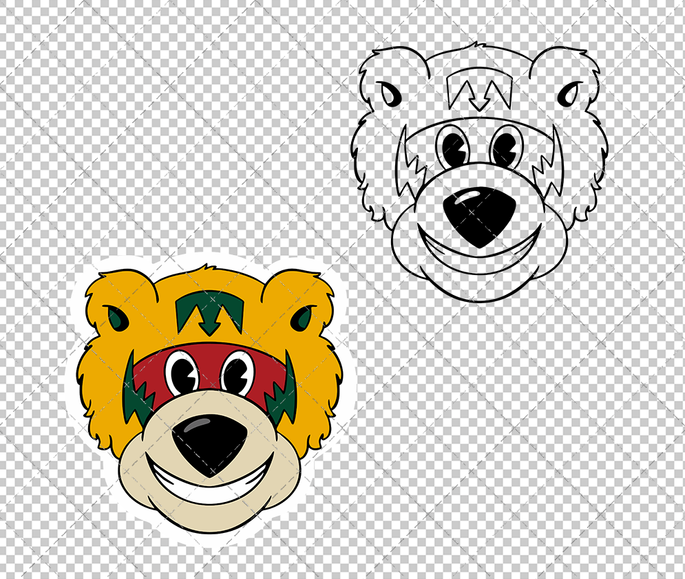 Minnesota Wild Mascot Nordy 003, Svg, Dxf, Eps, Png - SvgShopArt