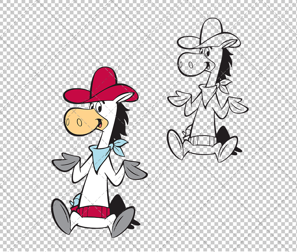 Quick Draw McGraw 002, Svg, Dxf, Eps, Png - SvgShopArt