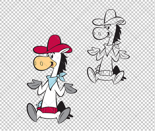 Quick Draw McGraw 002, Svg, Dxf, Eps, Png - SvgShopArt