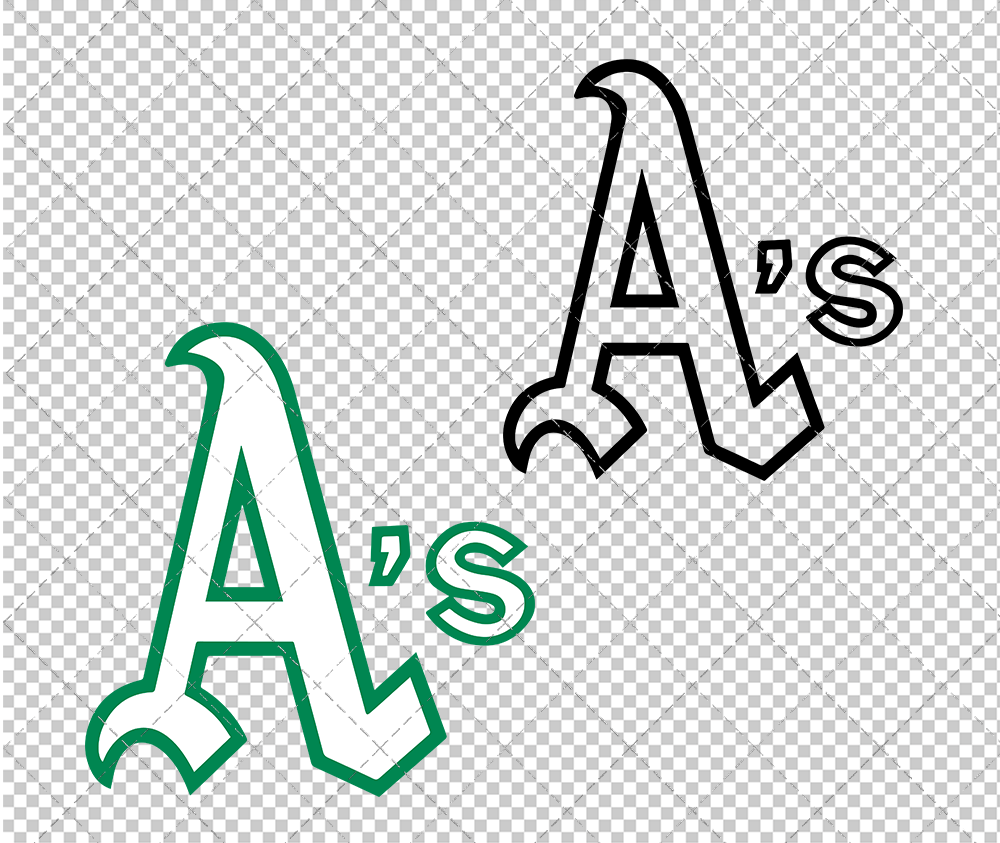 Oakland Athletics Jersey 1972, Svg, Dxf, Eps, Png - SvgShopArt