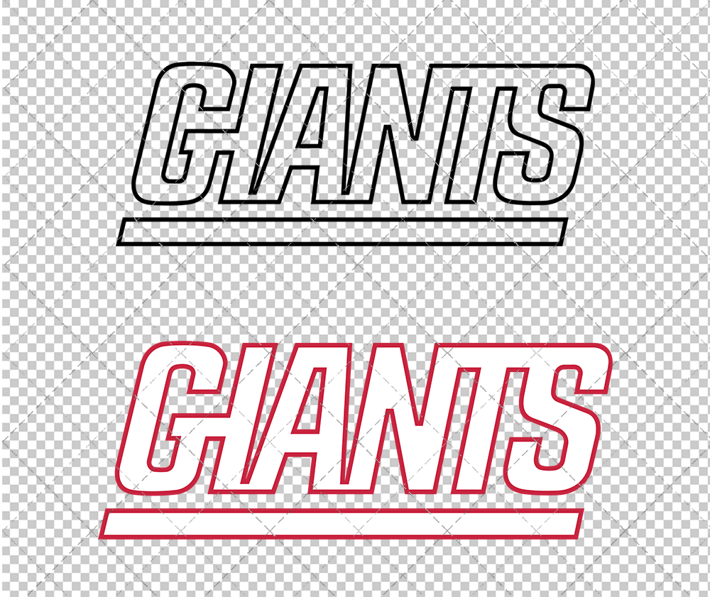 New York Giants Wordmark 2000 002, Svg, Dxf, Eps, Png - SvgShopArt