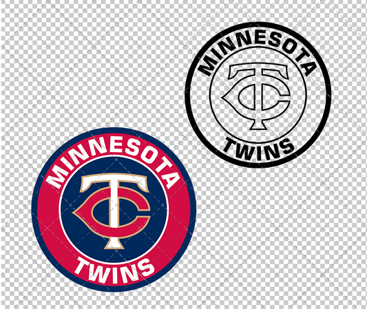 Minnesota Twins Circle 2015, Svg, Dxf, Eps, Png - SvgShopArt
