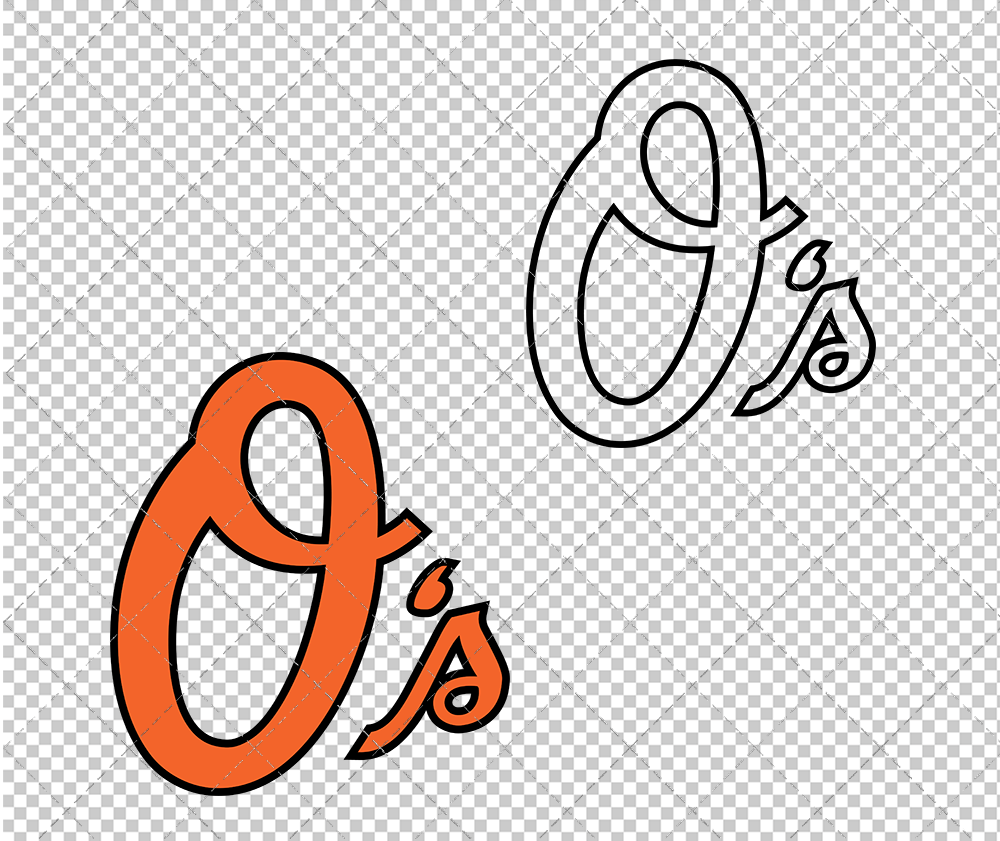 Baltimore Orioles Alternate 2009 002, Svg, Dxf, Eps, Png - SvgShopArt