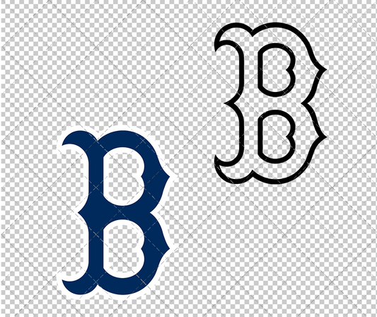 Boston Red Sox Cap 2007, Svg, Dxf, Eps, Png - SvgShopArt
