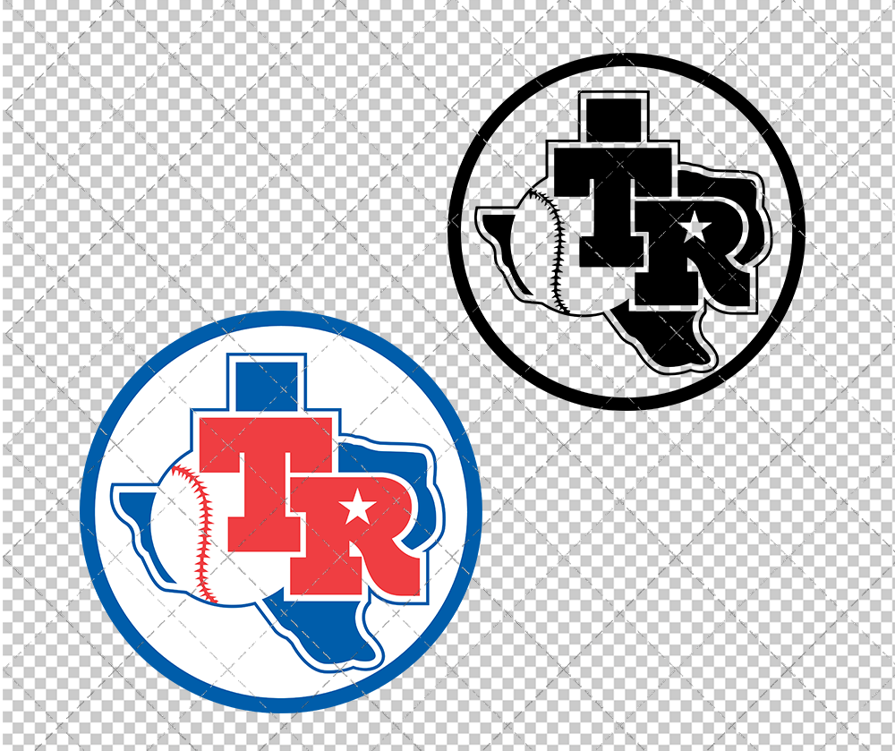 Texas Rangers Alternate 1981, Svg, Dxf, Eps, Png - SvgShopArt