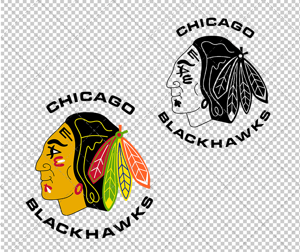 Chicago Blackhawks Alternate 1968, Svg, Dxf, Eps, Png - SvgShopArt