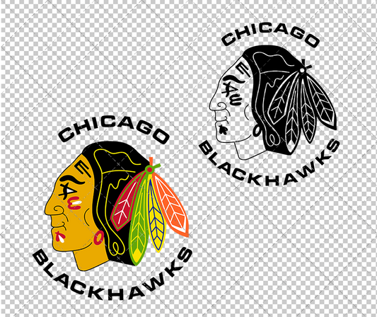 Chicago Blackhawks Alternate 1968, Svg, Dxf, Eps, Png - SvgShopArt