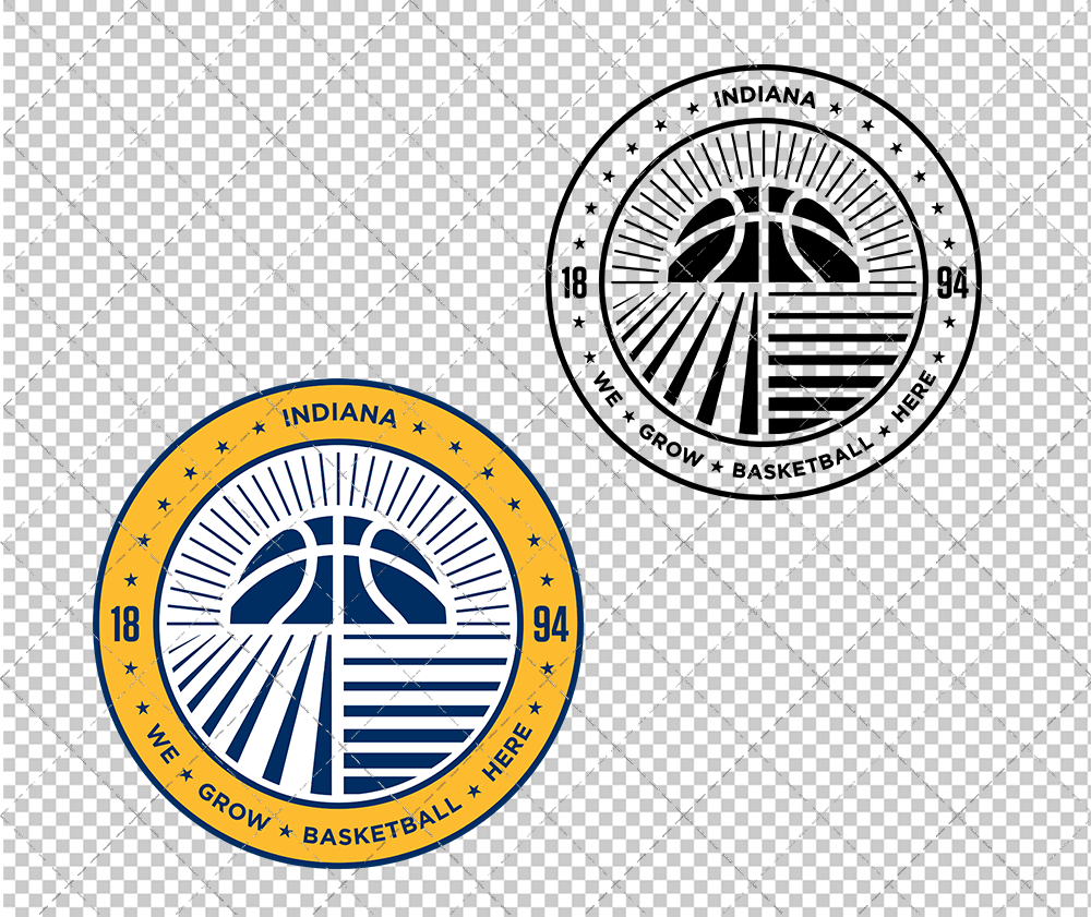 Indiana Pacers Alternate 2019, Svg, Dxf, Eps, Png - SvgShopArt
