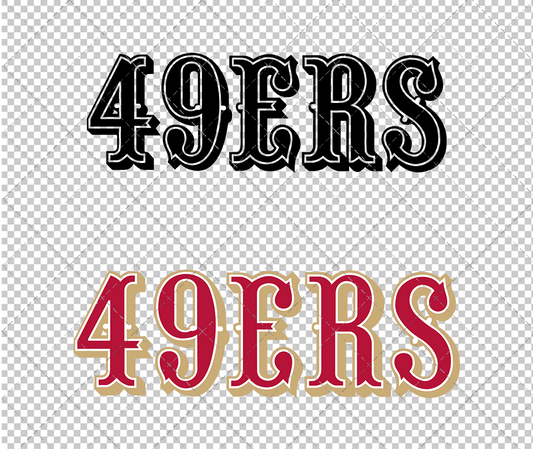 San Francisco 49ers Wordmark 2019 002, Svg, Dxf, Eps, Png - SvgShopArt