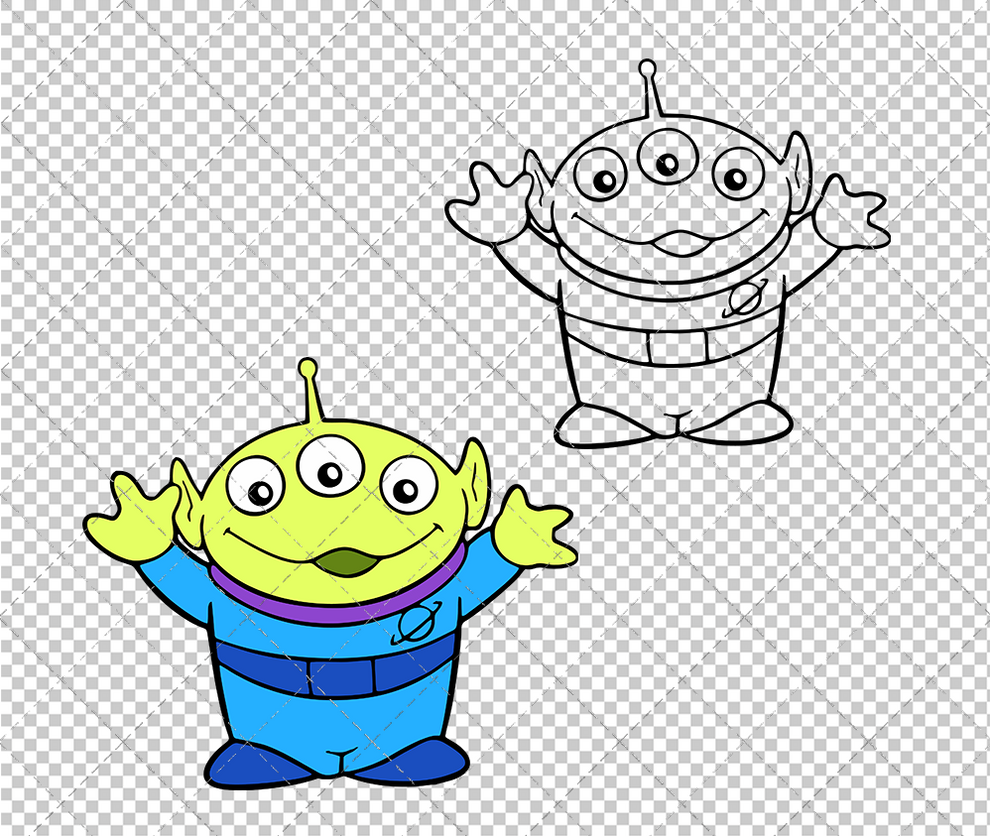 Aliens - Toy Story, Svg, Dxf, Eps, Png – SvgShopArt